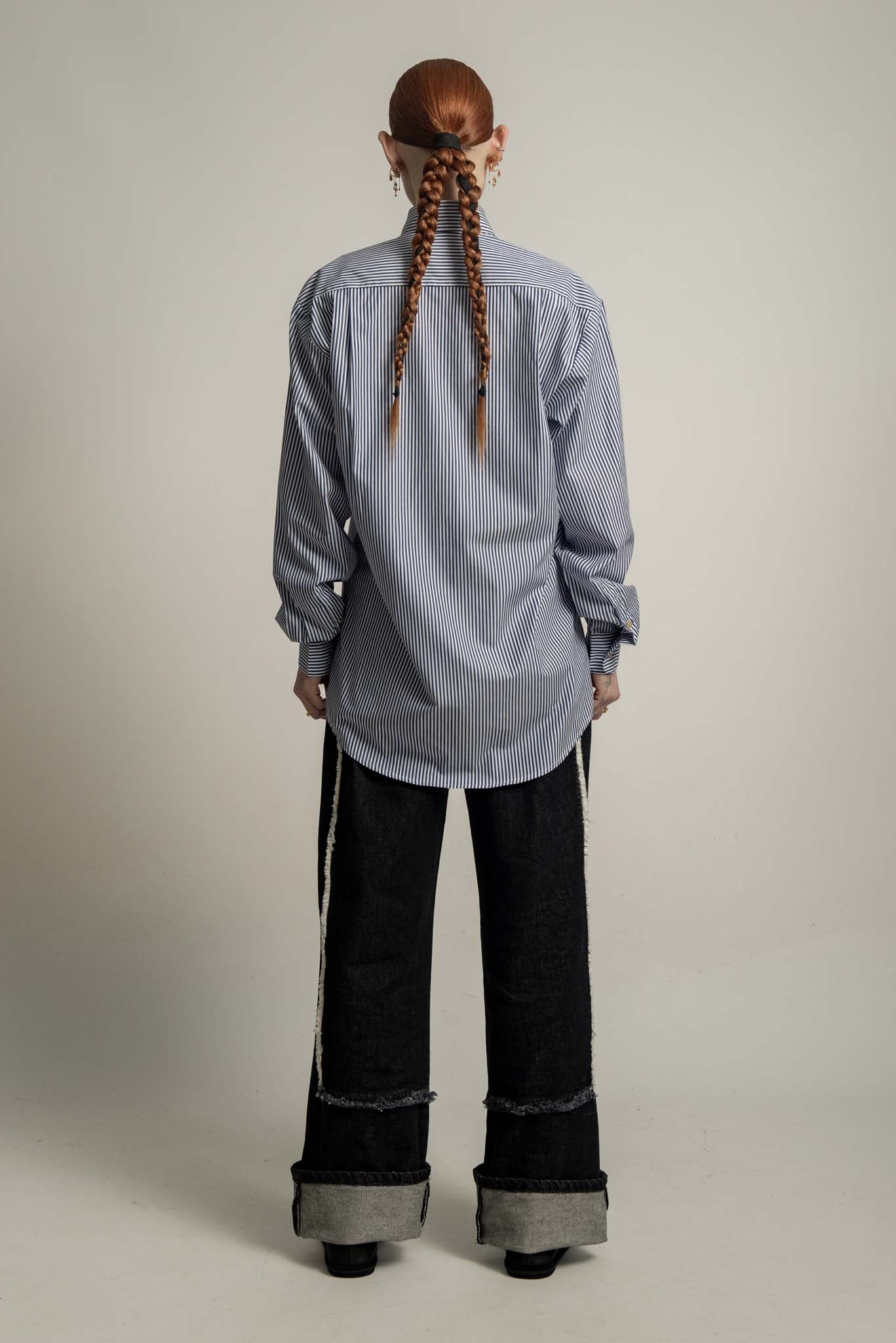 Lennon Collared Shirt in Sailor Blue