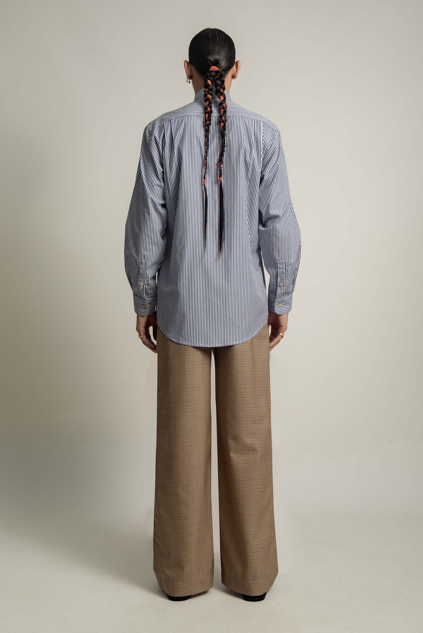 Lennon Collared Shirt in Sailor Blue