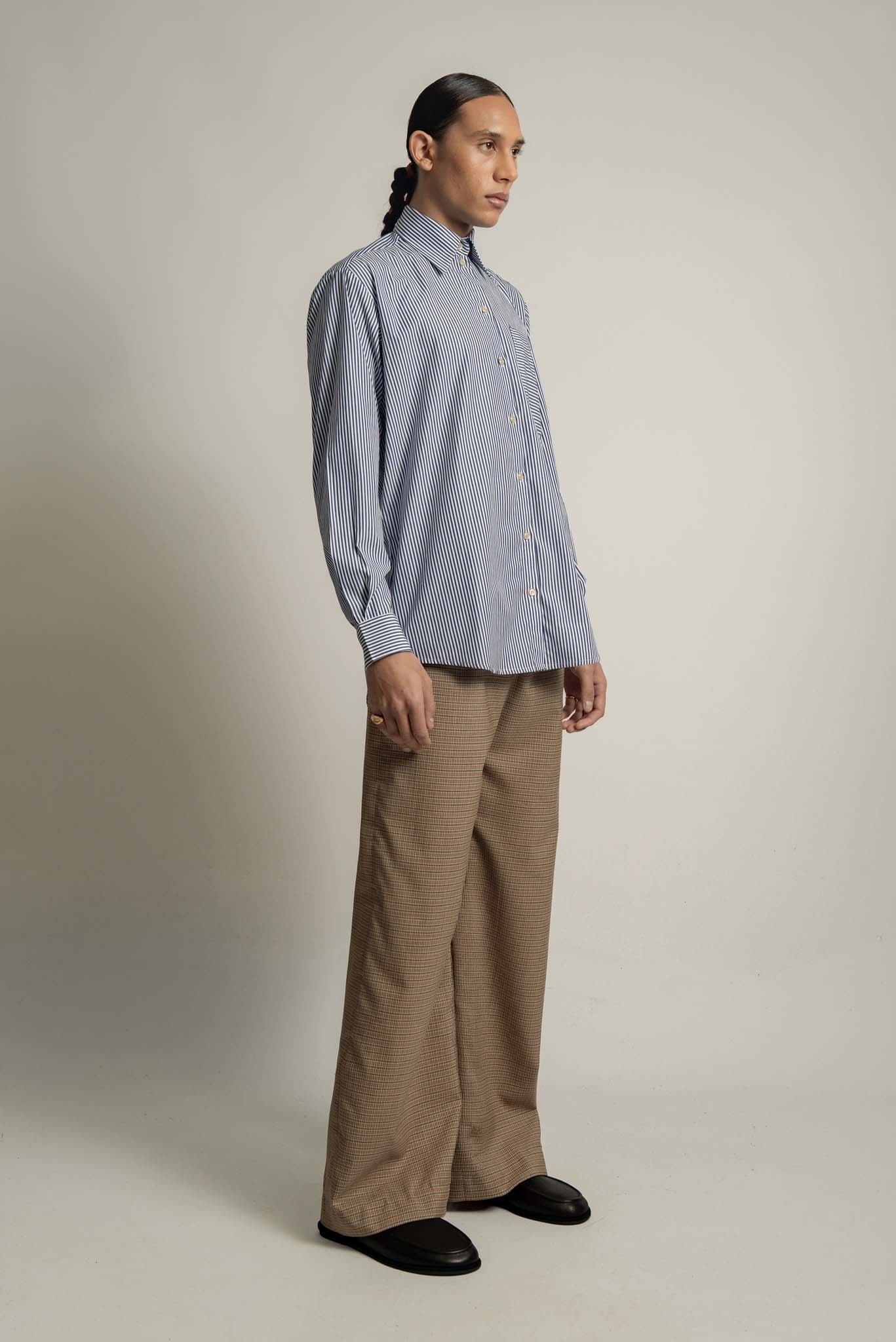 Lennon Collared Shirt in Sailor Blue