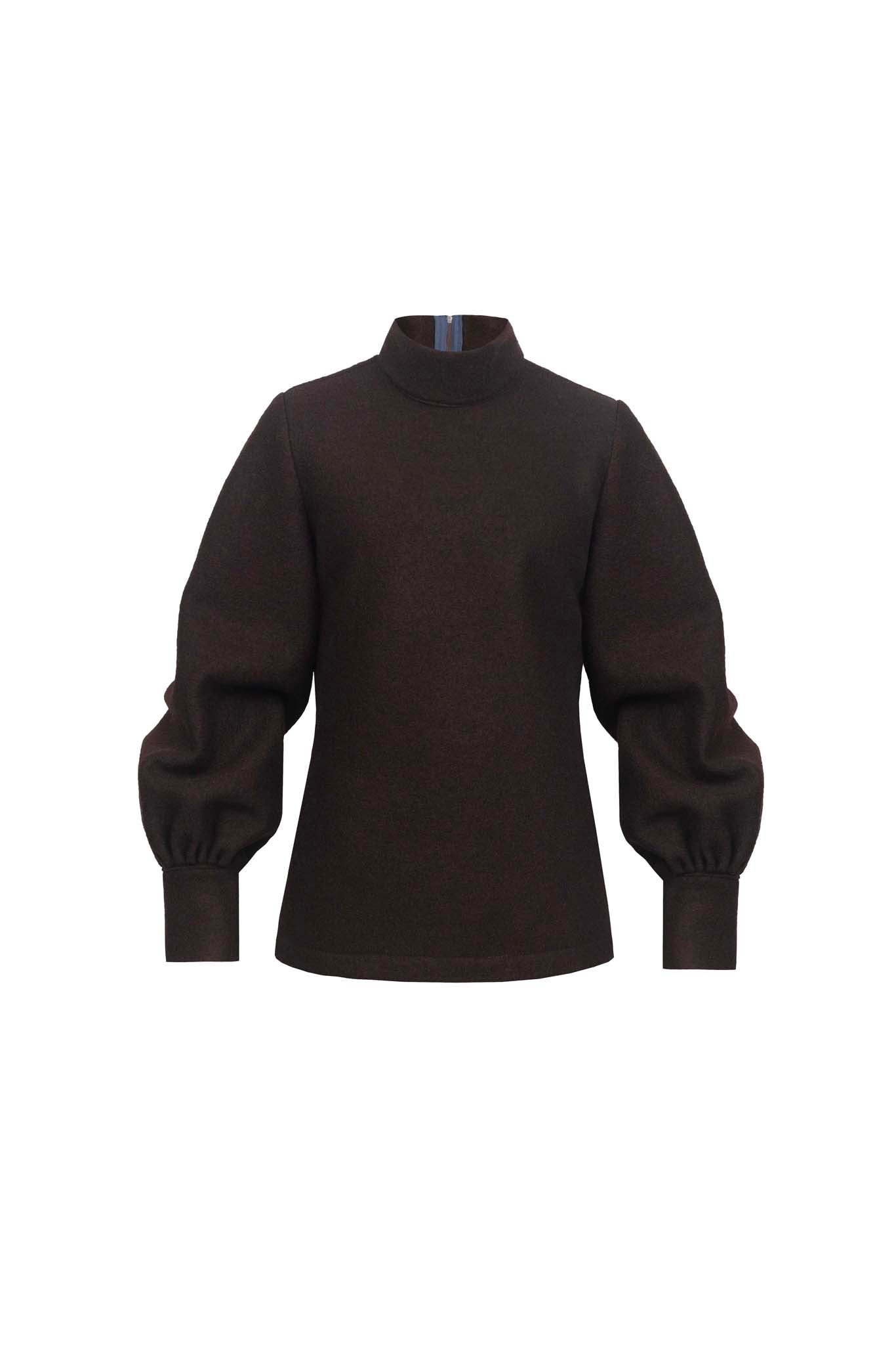 Lior Bell Sleeve Jumper in Espresso