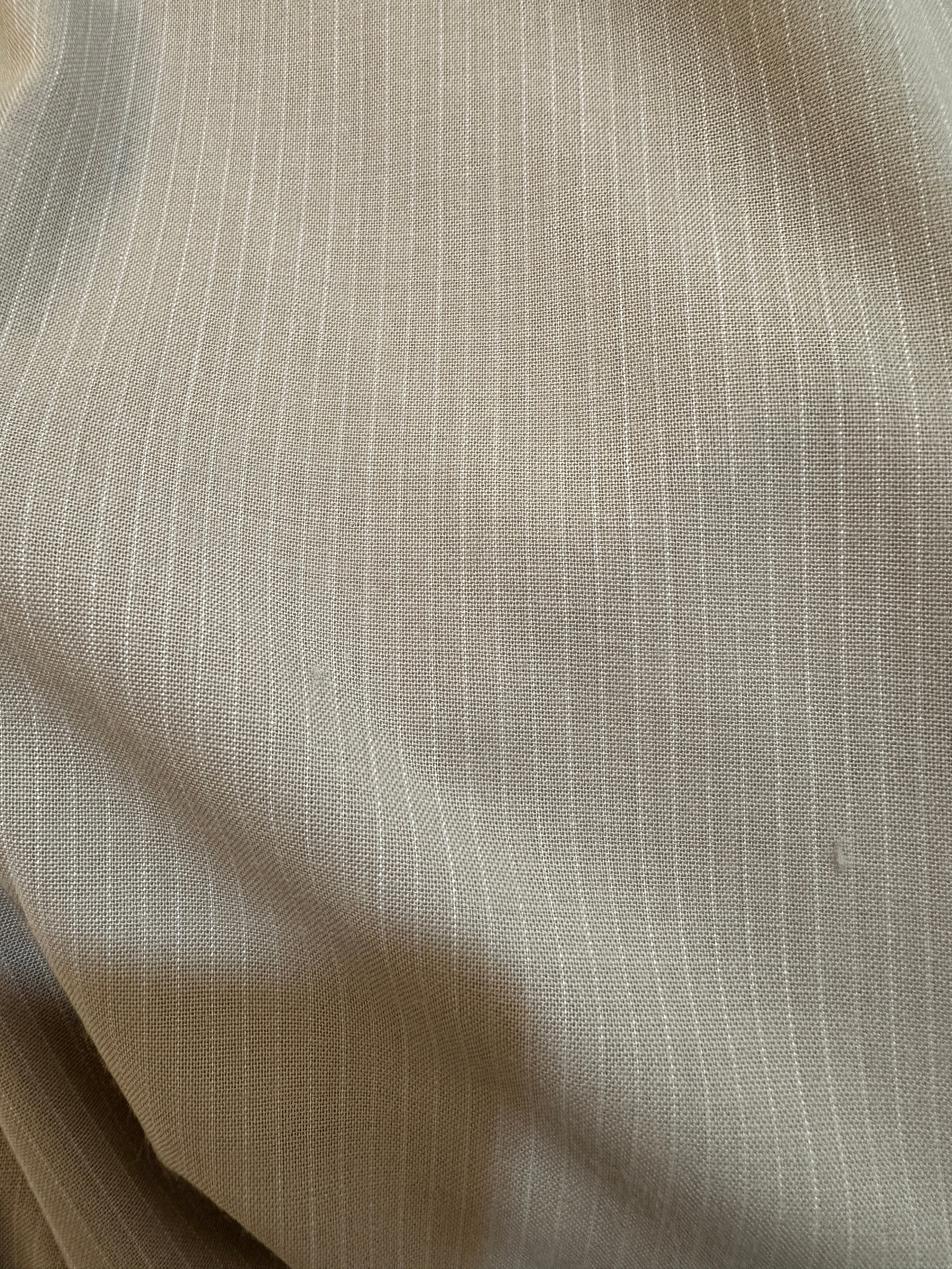 Soren Elasticated Waist Trouser in Mushroom Stripe SECONDS SIZE 10