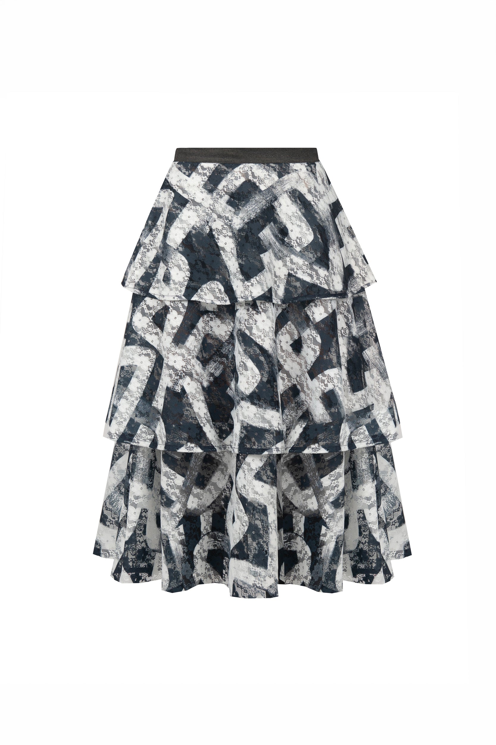Opulence Lace Skirt in Seafoam
