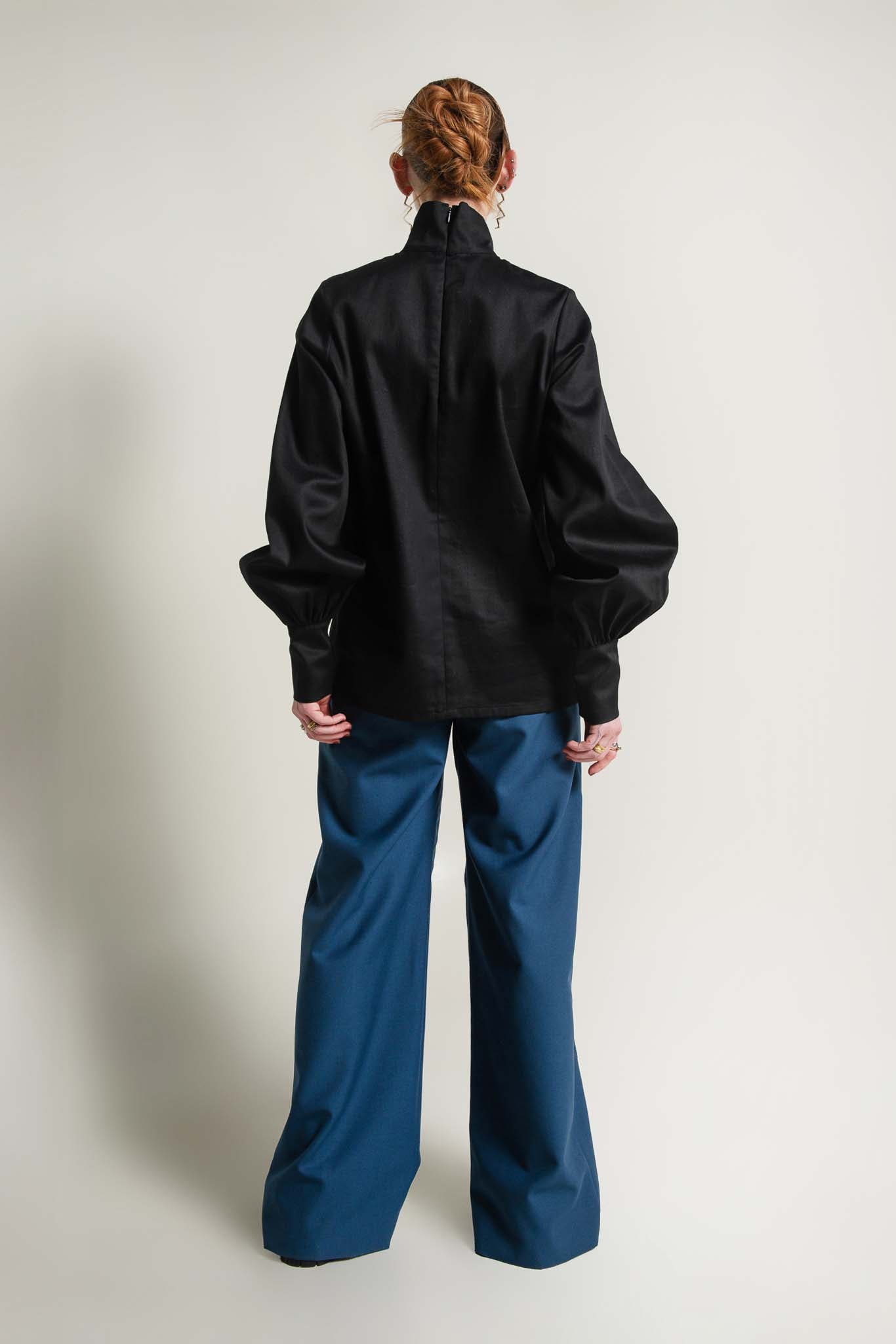 Lior Bell Sleeve Jumper in Midnight